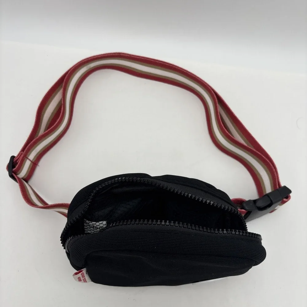 San Francisco 49ers Football Fanny Pac Crossbody Bag Black Red White Adjustable